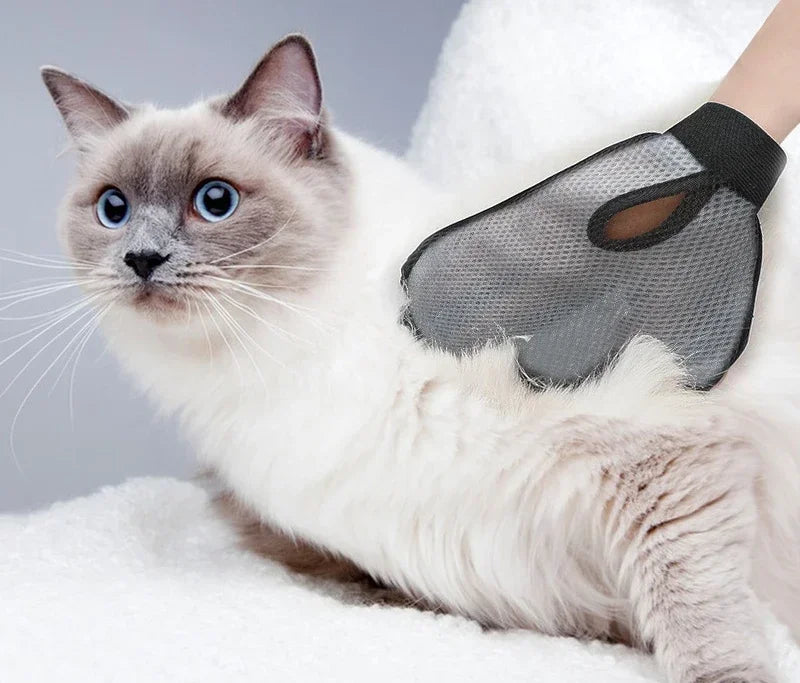 Pet Grooming Glove for Cats & Dogs