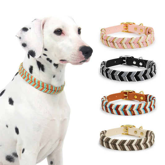 Handmade Adjustable Colourful Pet Collar