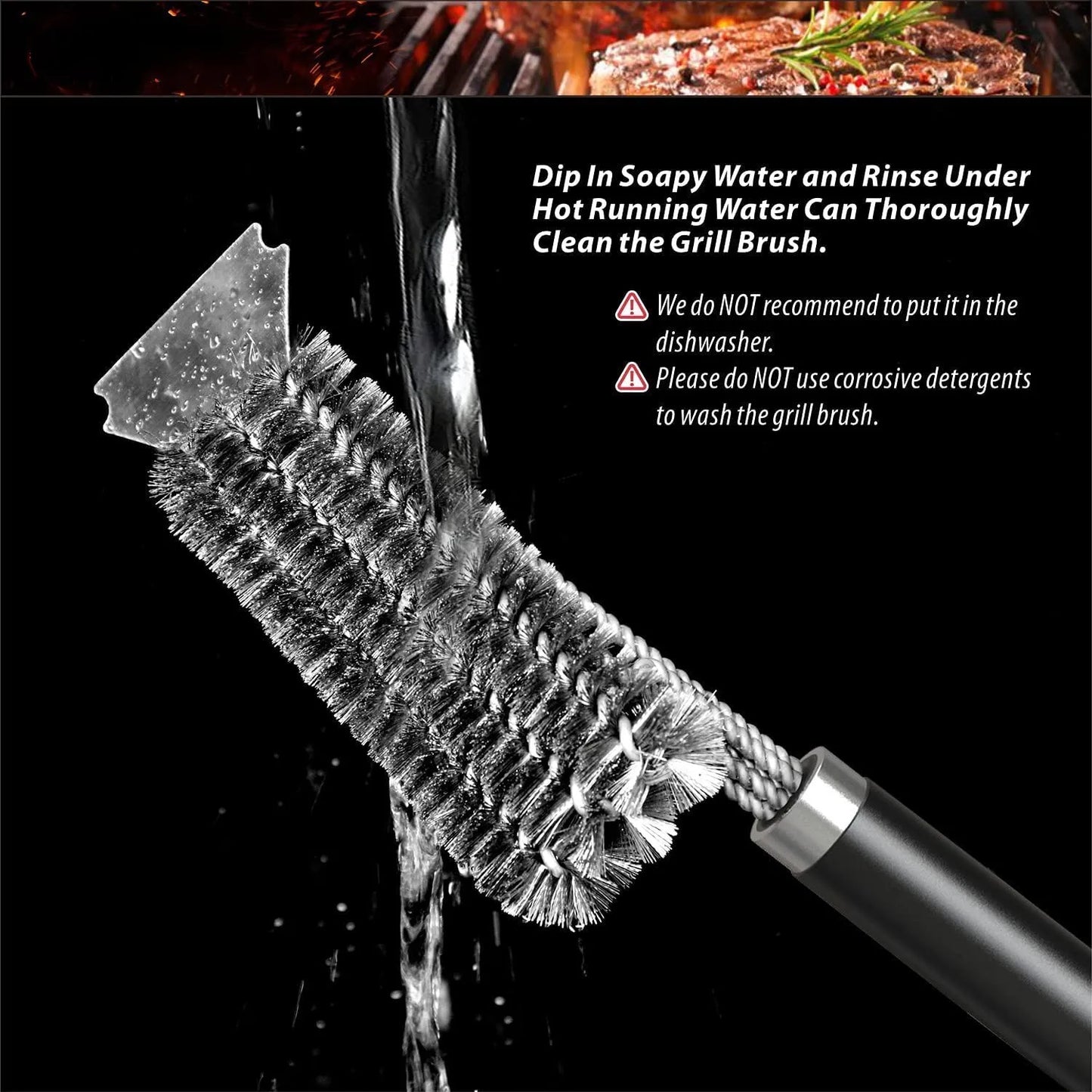 3-in-1 Grill Cleaning Brush