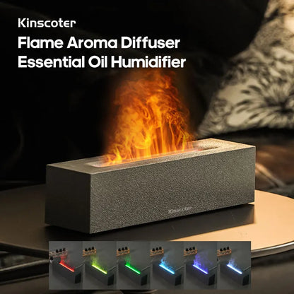 KINSCOTER Ultrasonic Flame Aroma Diffuser