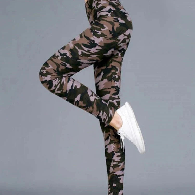 Stylish Camouflage Push-Up Fitness Leggings