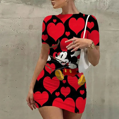 Minnie Mouse Cartoon Mini Dress