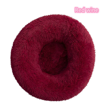 Plush Donut Cat Bed - Ultimate Comfort