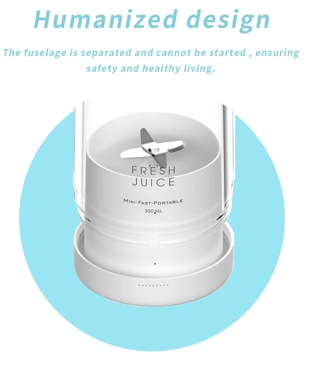 Portable Rechargeable Juicer Blender 350ml