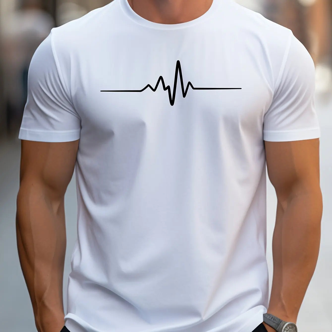 Men’s Cotton Slim Fit Graphic T-Shirt