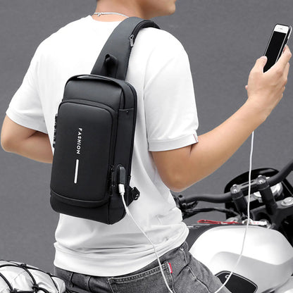 USB Anti-Theft Charging Sling Bag