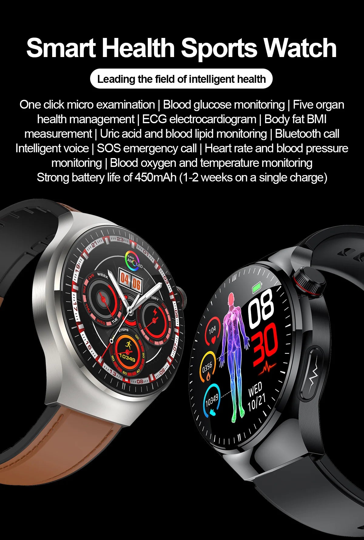 Smart Health Watch with Medical Features