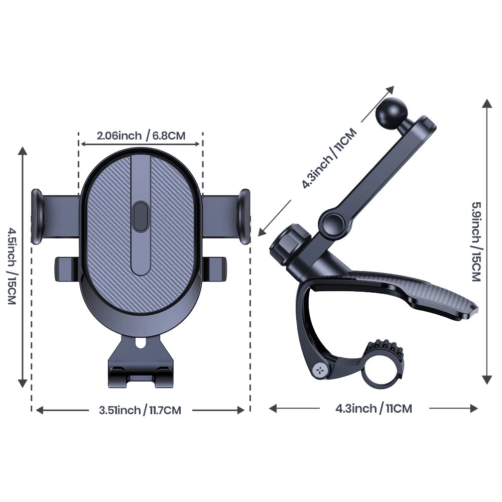 TOPK Dashboard Phone Holder - 360 Rotation