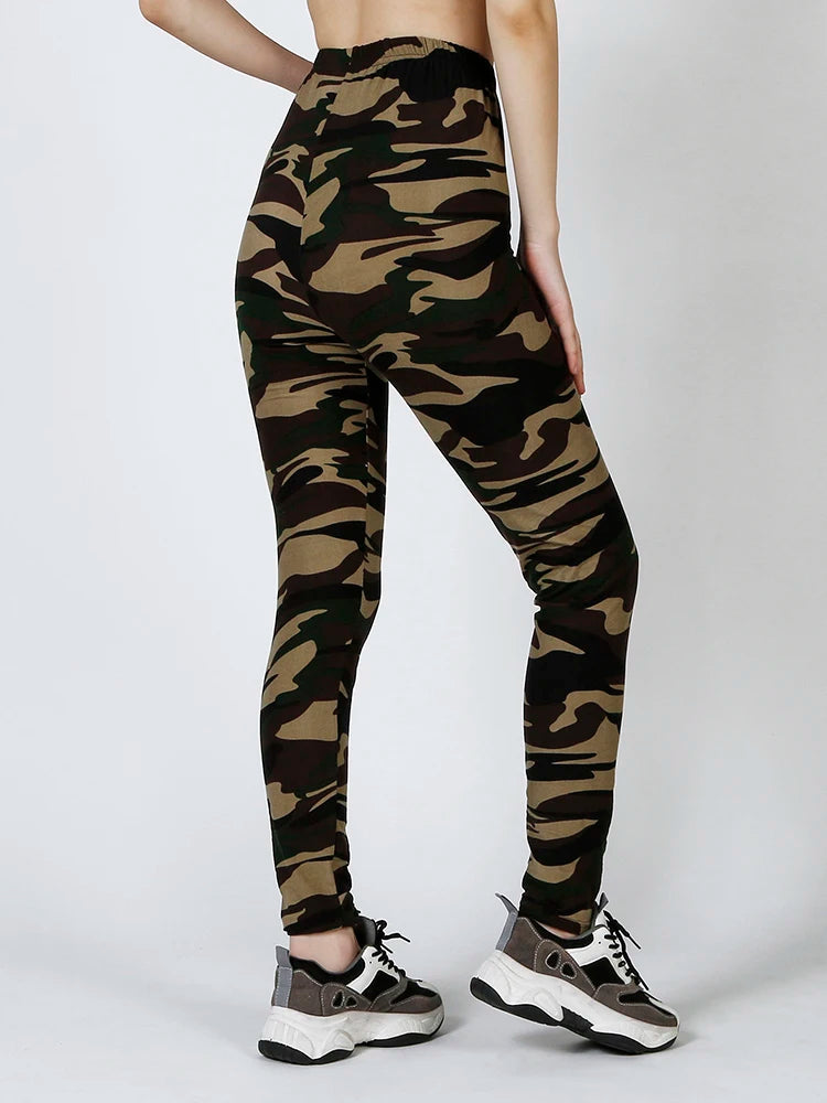 Stylish Camouflage Push-Up Fitness Leggings