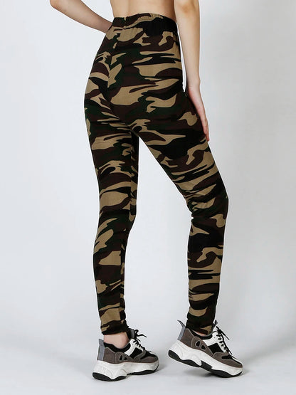 Stylish Camouflage Push-Up Fitness Leggings