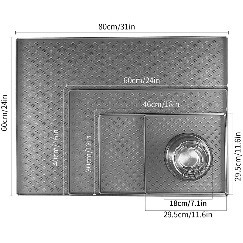 Waterproof Silicone Pet Feeding Mat