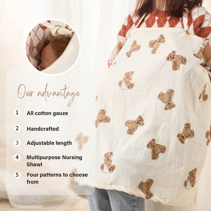 Cotton Privacy Breastfeeding Nursing Cover