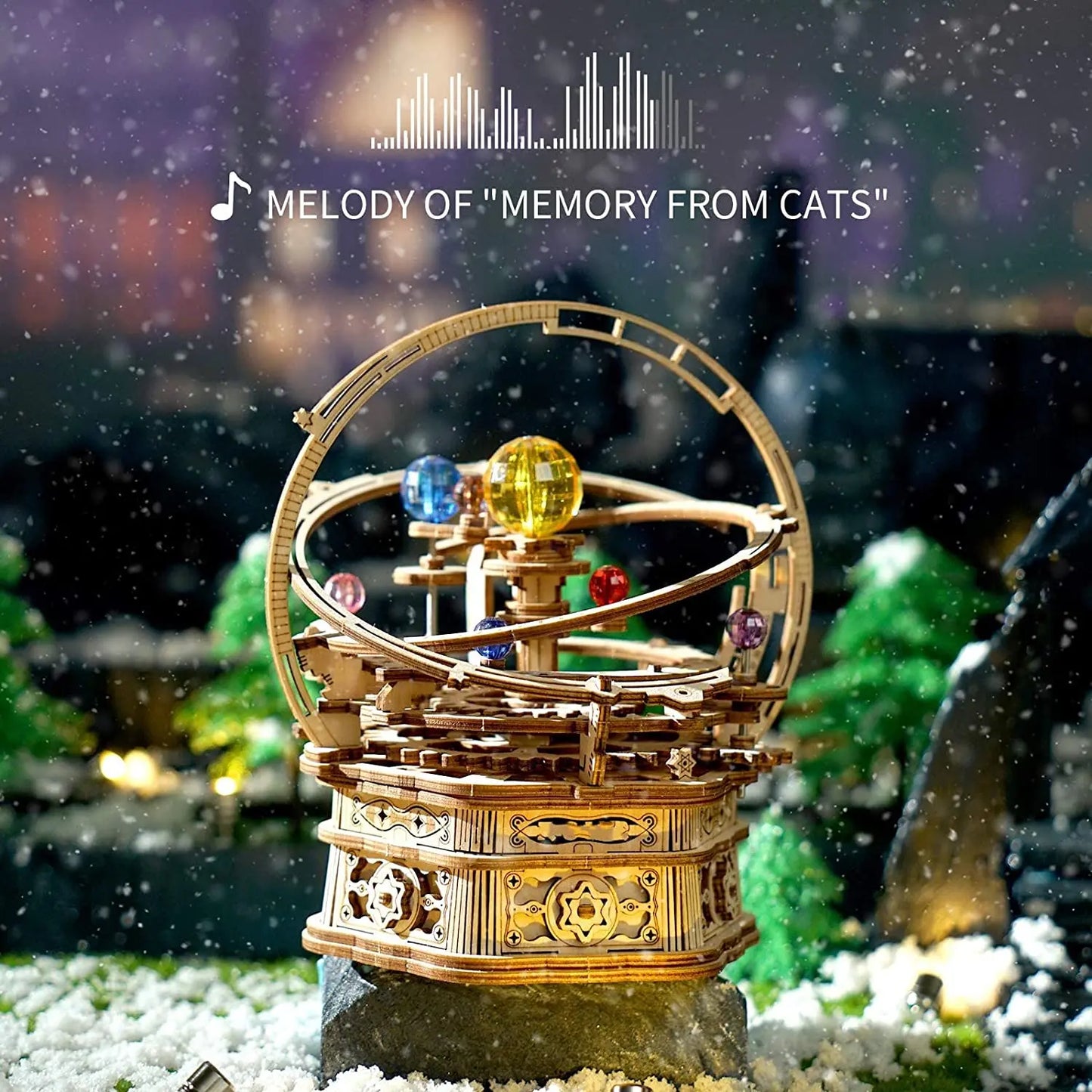 Robotime 3D Starry Night Music Box Kit