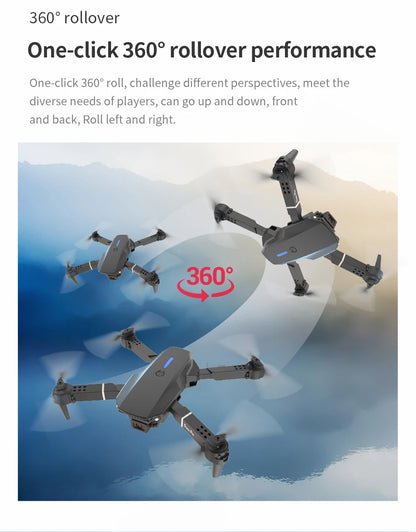 E88 Foldable 4K Drone with Dual Camera