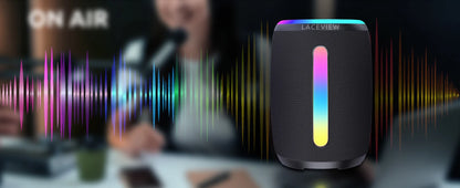 TWS Waterproof Bluetooth LED Speaker