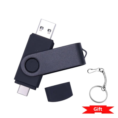 Clé USB rotative 2 en 1 Type-C 