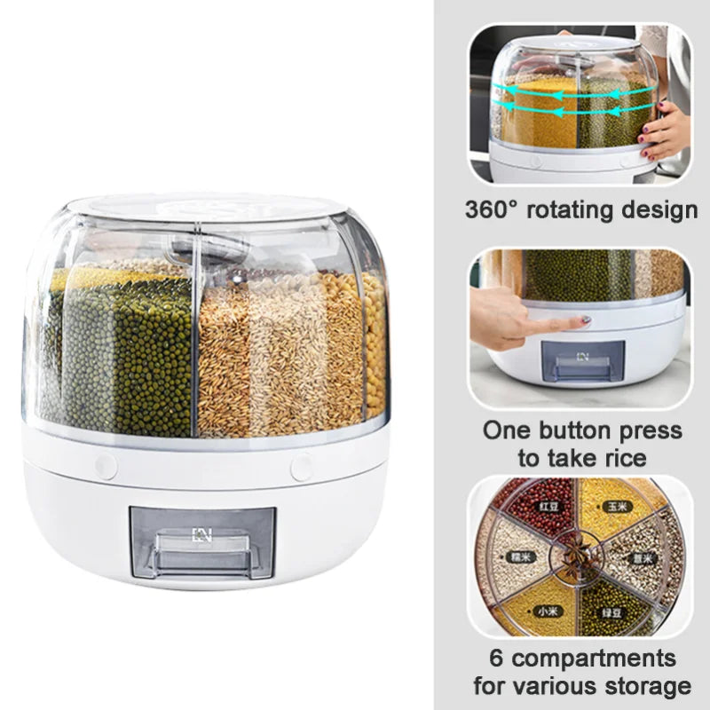 6KG Rotating Dry Food Dispenser