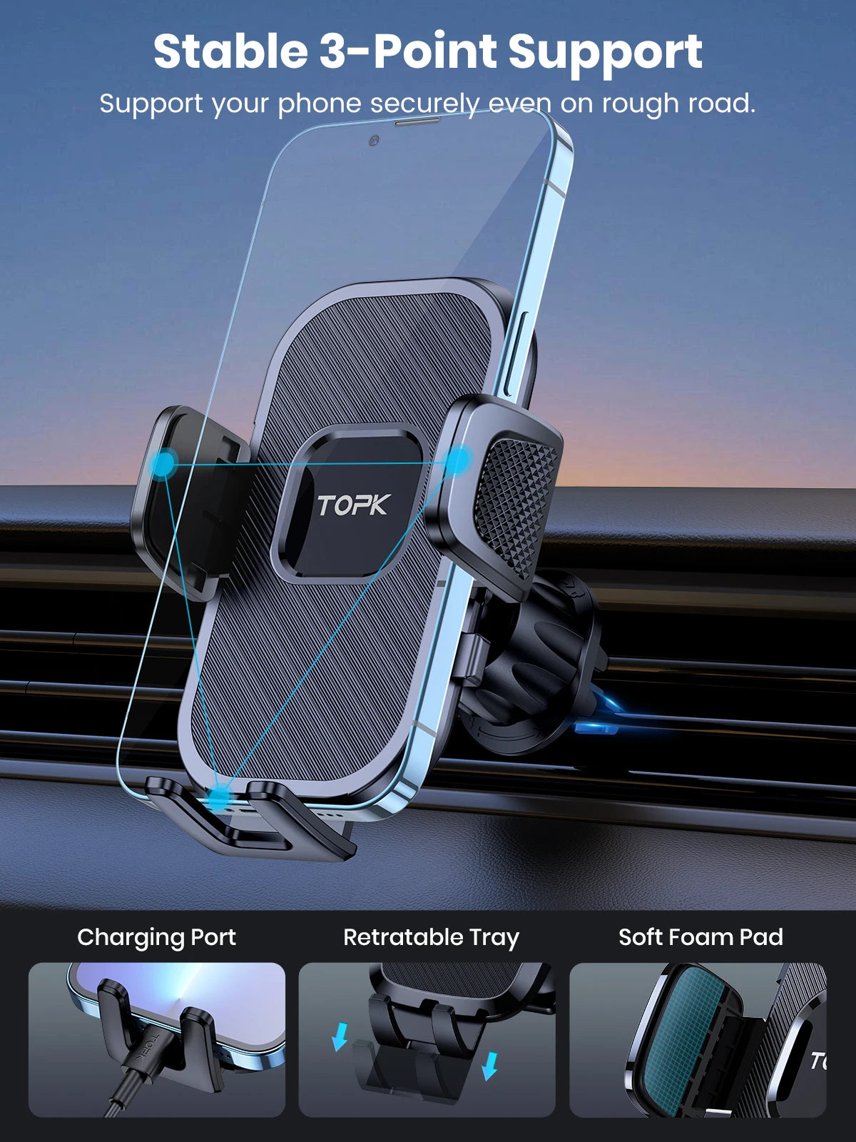 Universal 360° Car Phone Mount