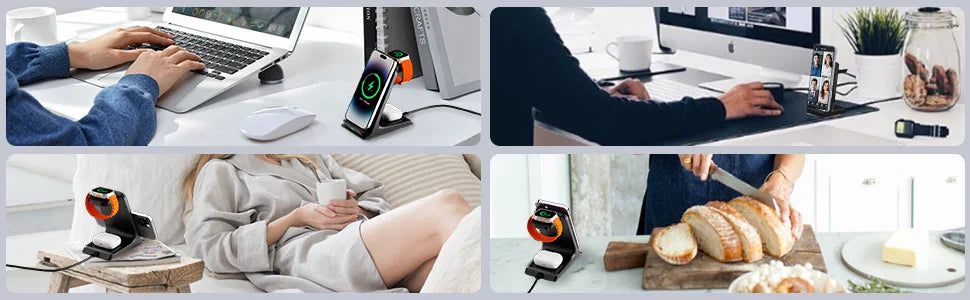 KPON 3-in-1 Fast Wireless Charger