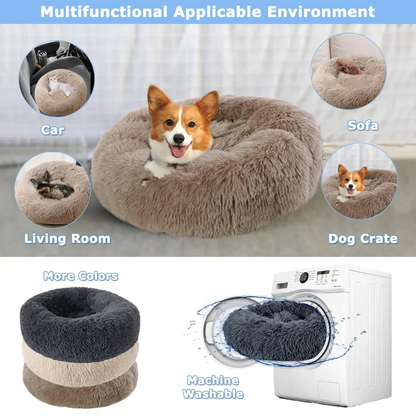 Plush Donut Cat Bed - Ultimate Comfort