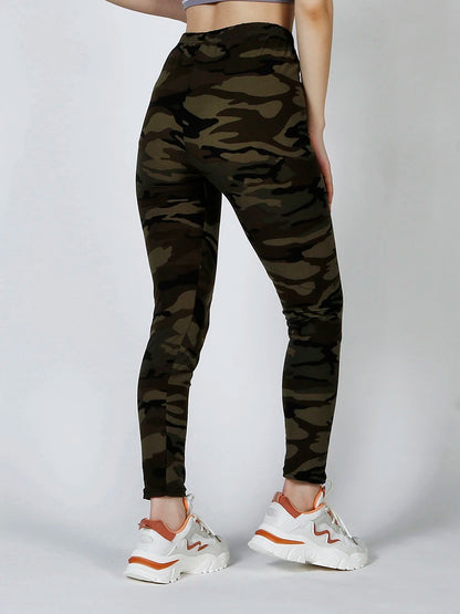 Stylish Camouflage Push-Up Fitness Leggings