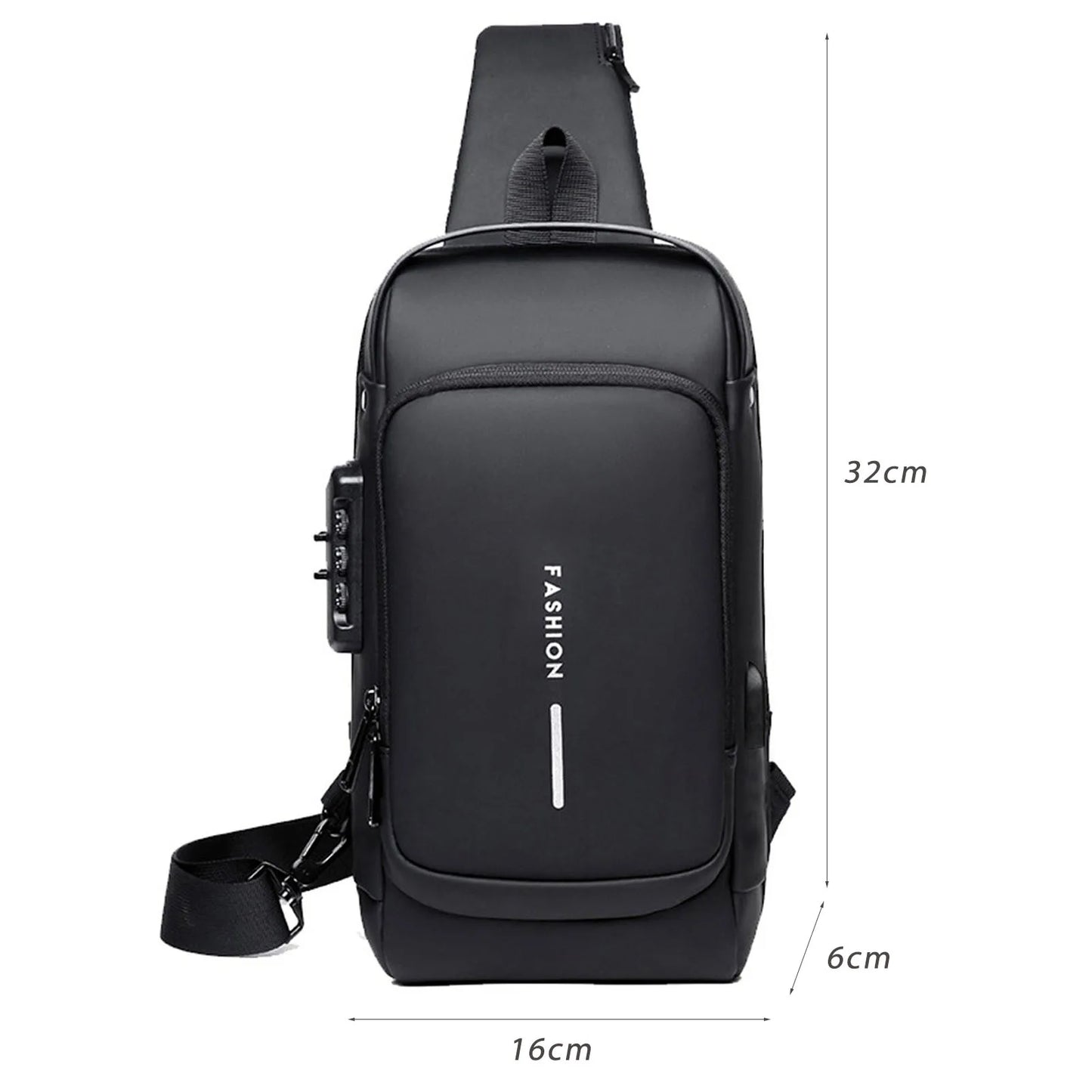 USB Anti-Theft Charging Sling Bag