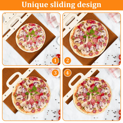 Non-Stick Sliding Pizza Peel with Handle