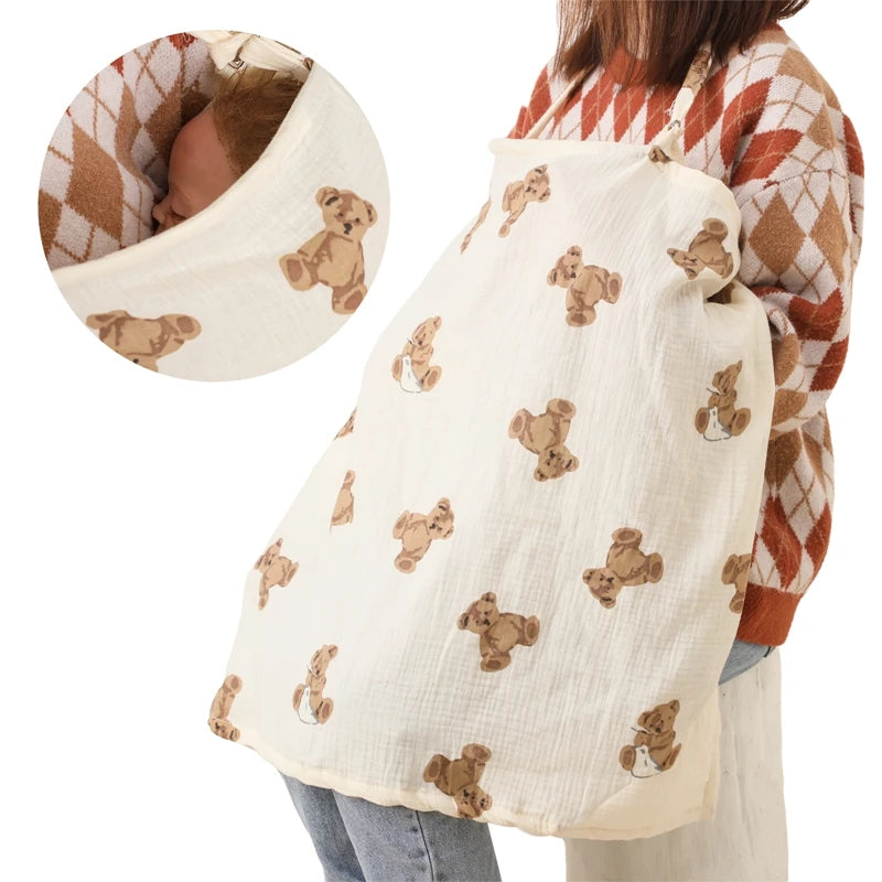 Cotton Privacy Breastfeeding Nursing Cover