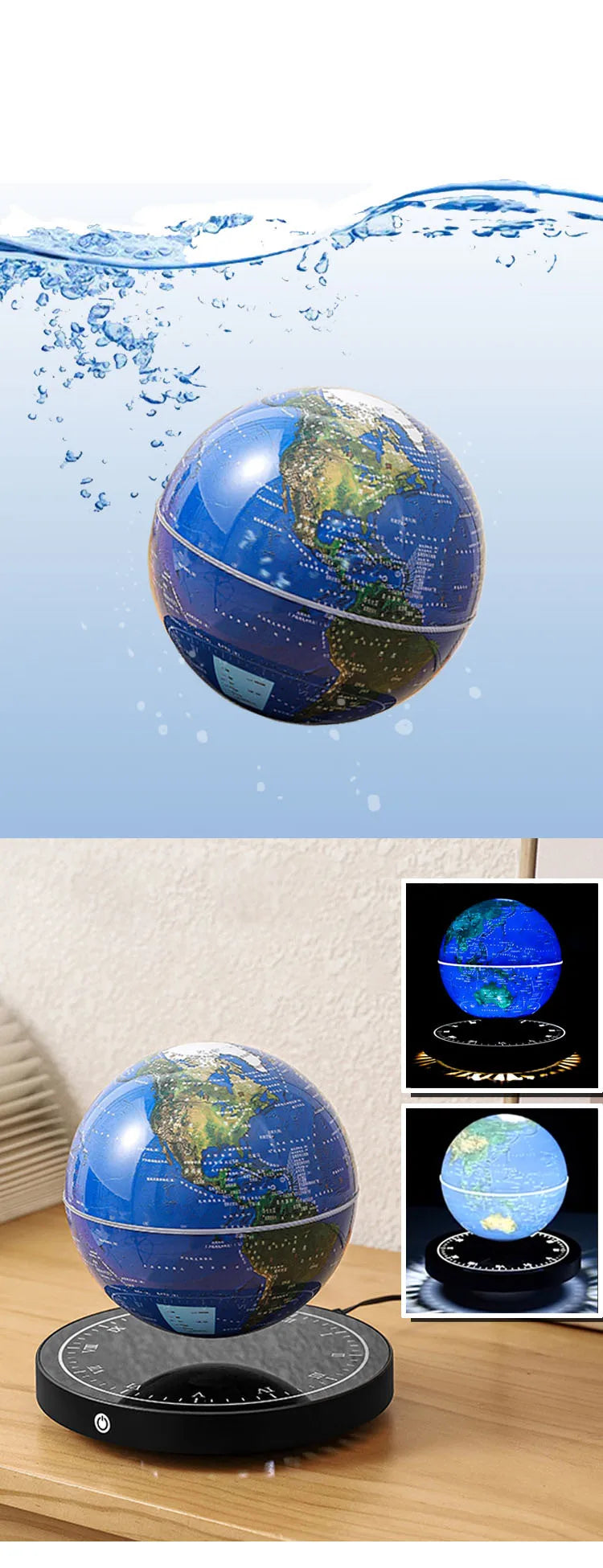 Maglev Starlight Globe Night Light