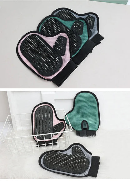 Pet Grooming Glove for Cats & Dogs