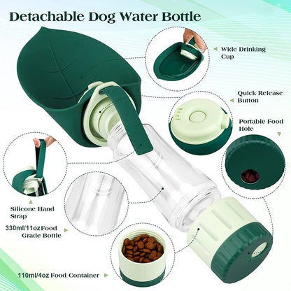 2-in-1 Portable Dog Water Bottle