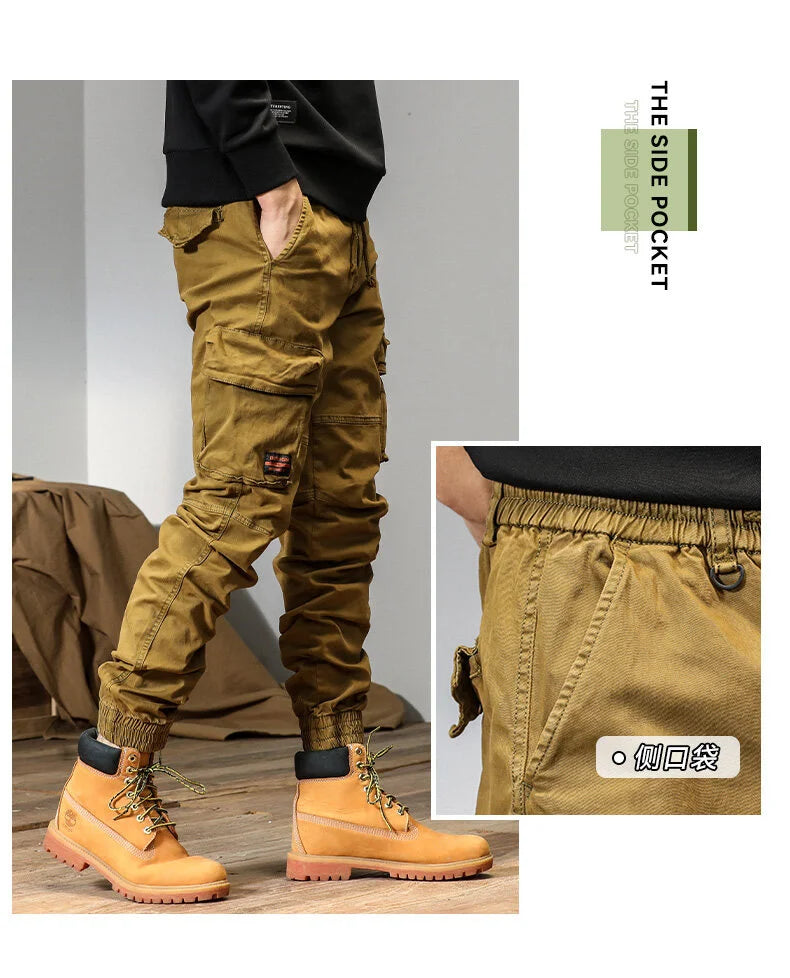 CAAYU Men's Multi-Pocket Tactical Joggers