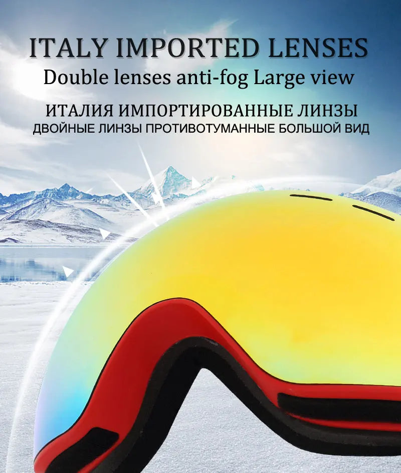 X-TIGER Ski Goggles with UV Protection