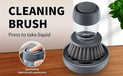 Automatic Liquid Dispensing Kitchen Cleaning Brush