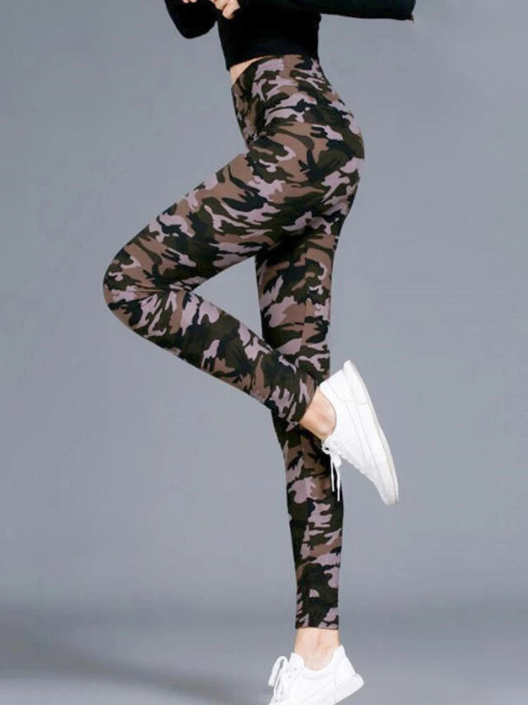 Stylish Camouflage Push-Up Fitness Leggings