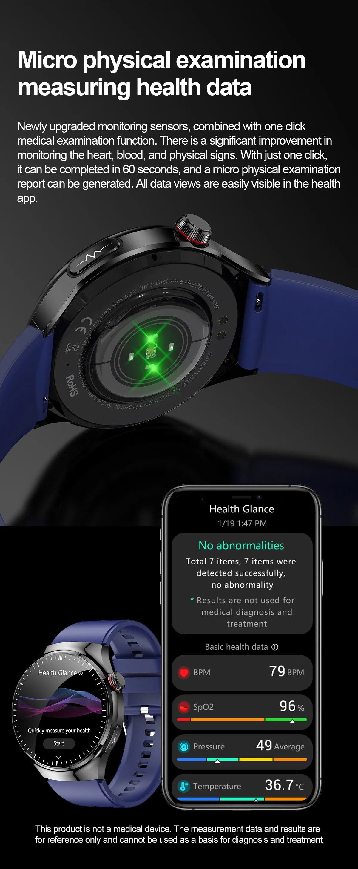 Smart Health Watch with Medical Features