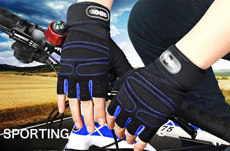 Breathable Shockproof Gym Gloves with Wrist Support