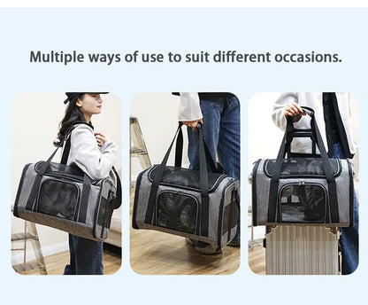 Foldable Pet Travel Carrier Backpack