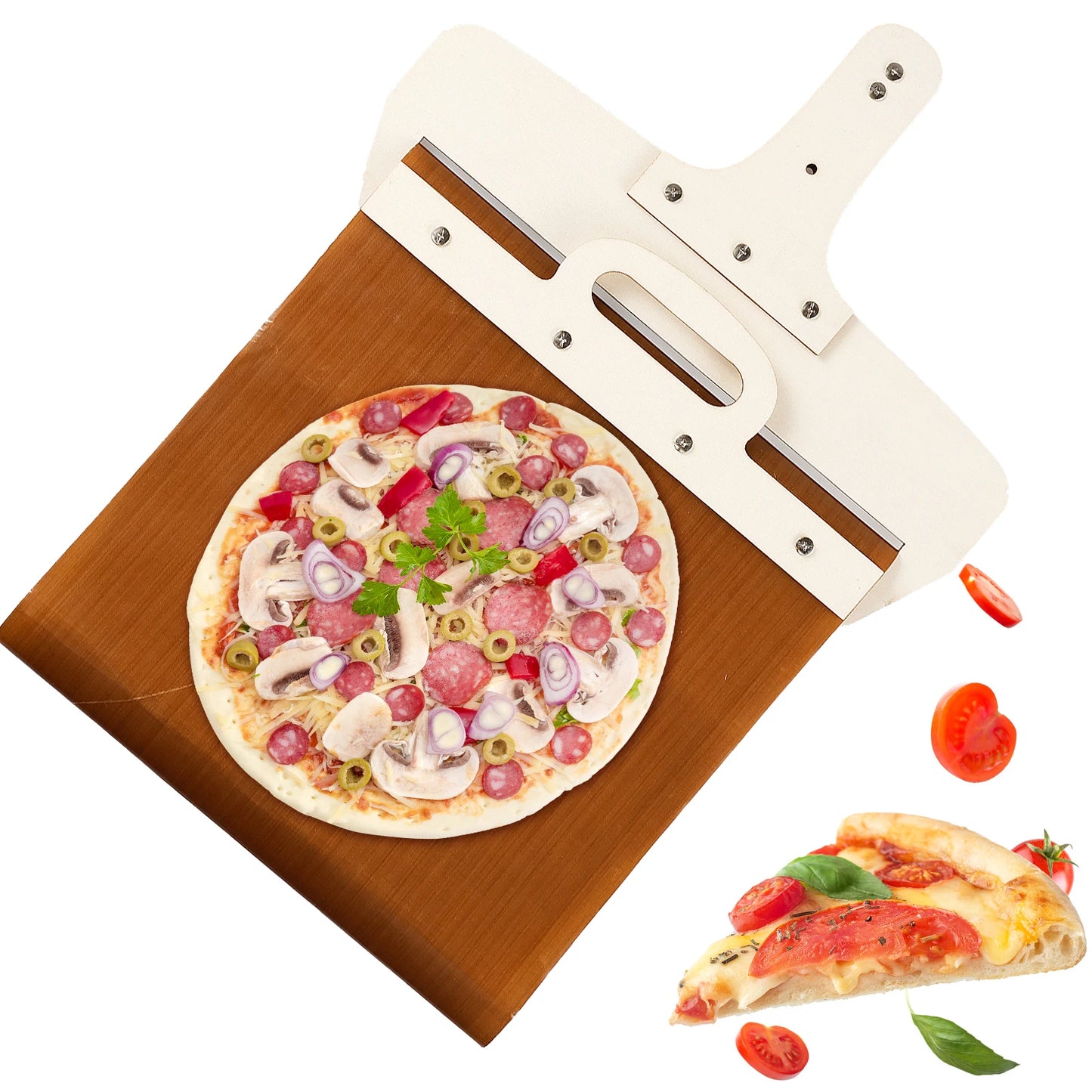 Non-Stick Sliding Pizza Peel with Handle