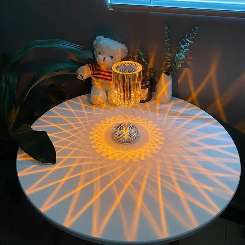 16 Colour Crystal LED Table Lamp