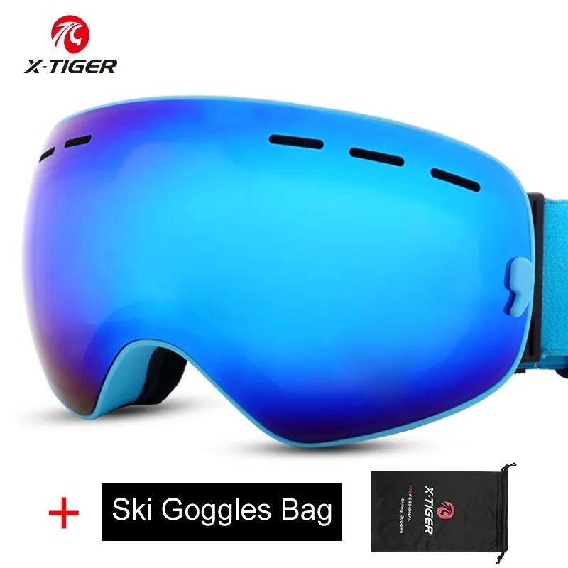 X-TIGER Ski Goggles with UV Protection