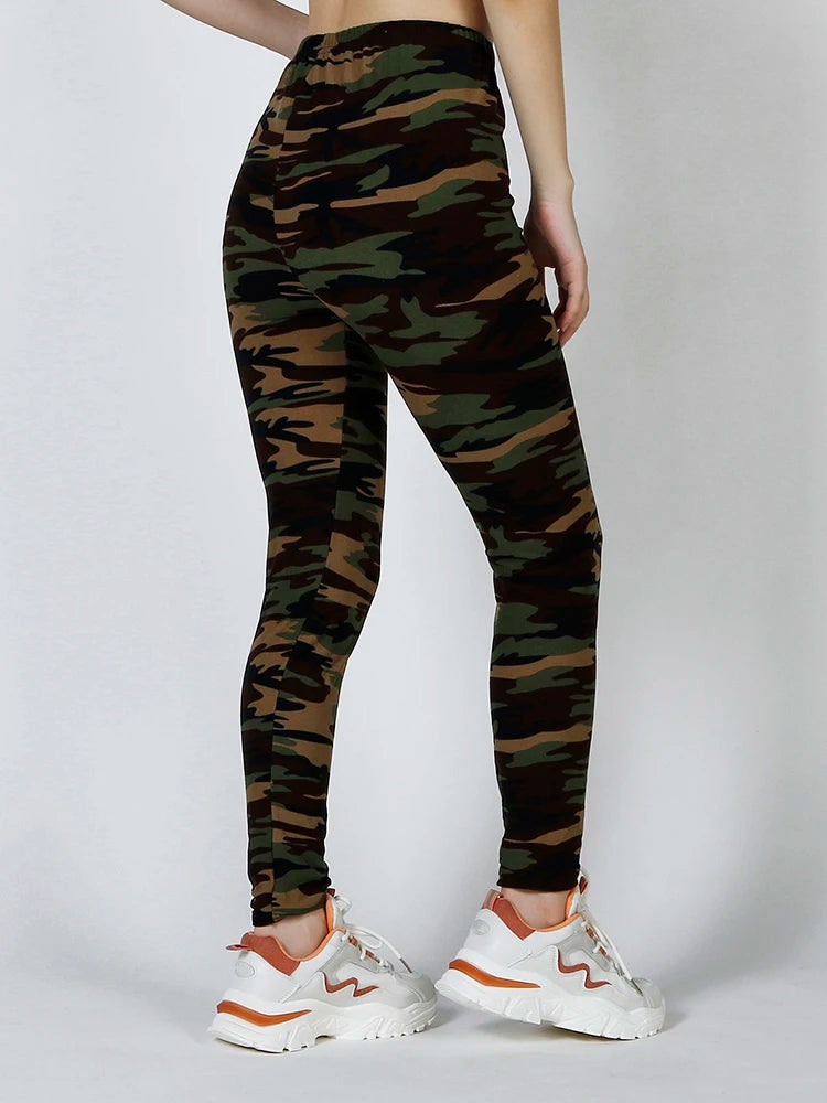 Stylish Camouflage Push-Up Fitness Leggings