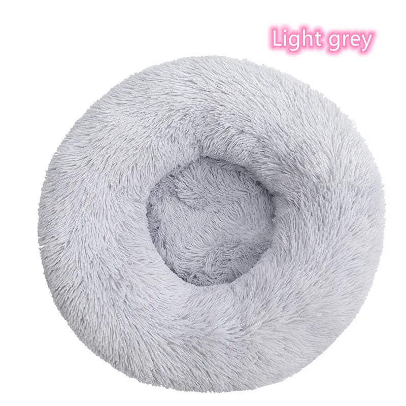 Plush Donut Cat Bed - Ultimate Comfort