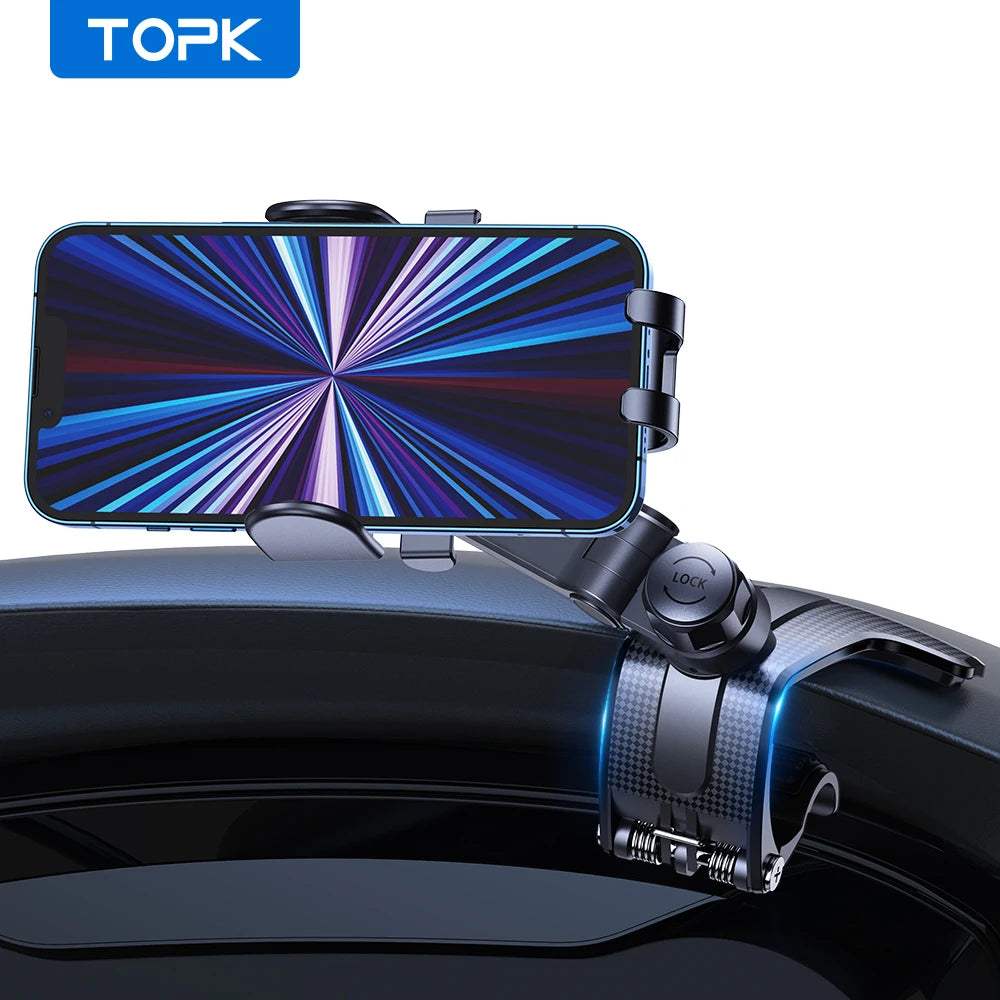 TOPK Dashboard Phone Holder - 360 Rotation