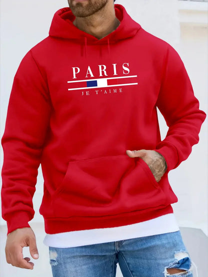 Stylish Men's Hoodie with Fleece Comfort