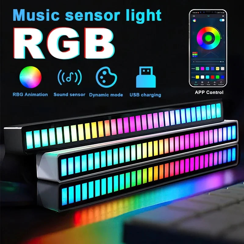 RGB Music-Controlled LED Rhythm Light