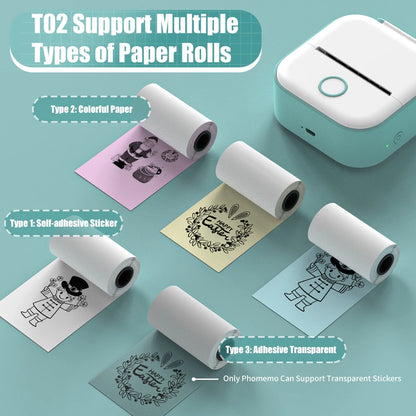 Phomemo T02 Mini Portable Thermal Printer