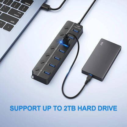 7-Port USB 3.0 Hub with Power Switch