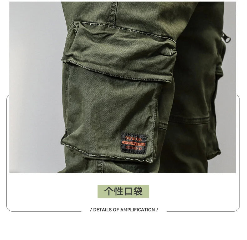 CAAYU Men's Multi-Pocket Tactical Joggers