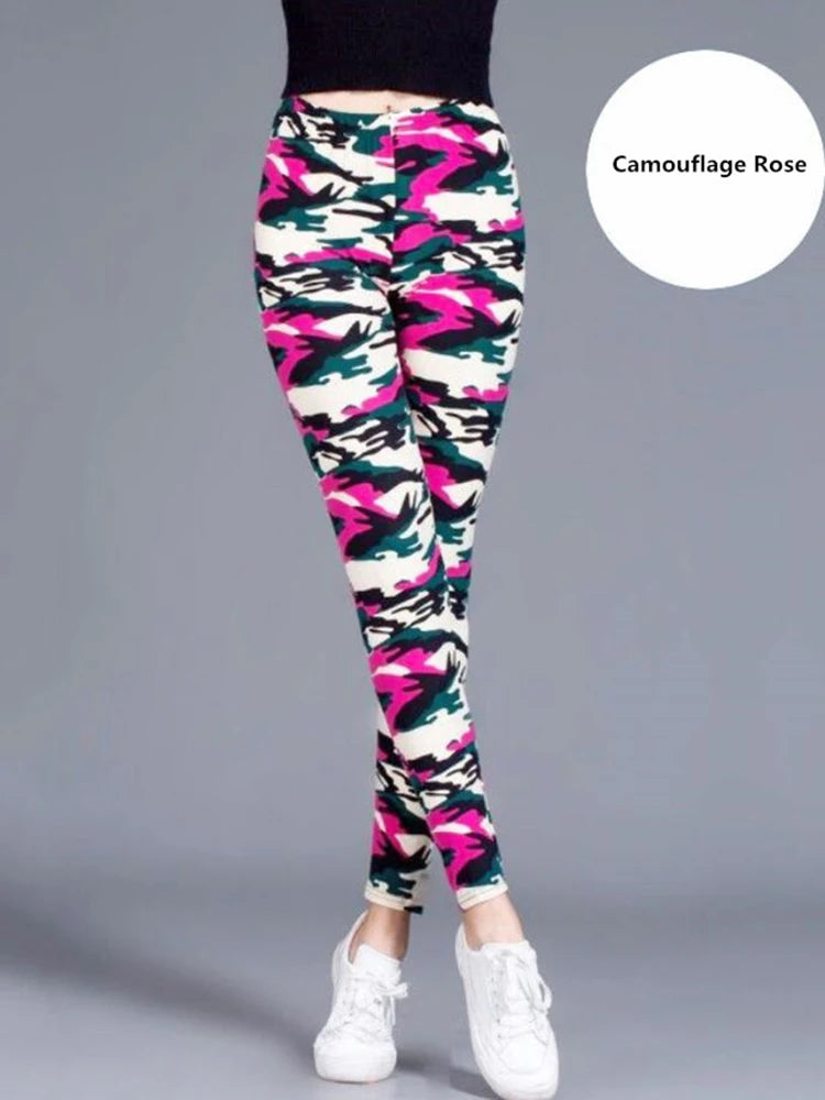 Stylish Camouflage Push-Up Fitness Leggings